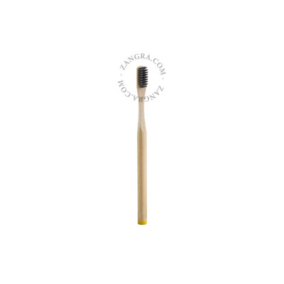 Bamboo toothbrush – yellow Zangra