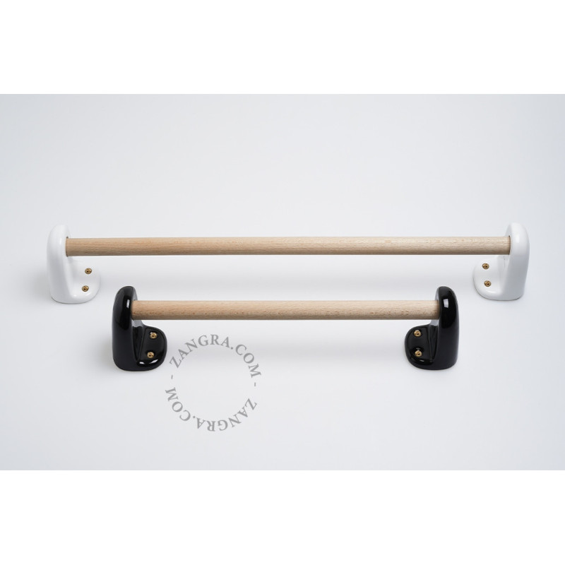 Porcelain towel rail – white – 60 cm Zangra