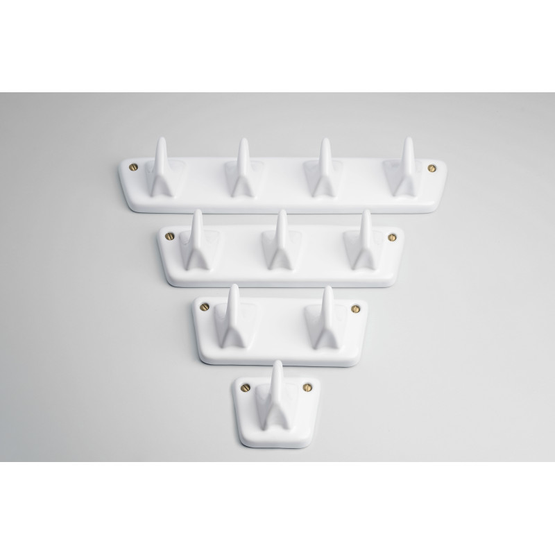 Haczyk porcelanowy - biały – wieszak z 2 haczykami porcelanowy- biały Zangra
