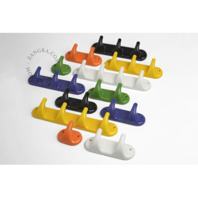 Haczyk porcelanowy - biały – wieszak z 2 haczykami porcelanowy- biały Zangra