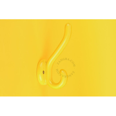 Babette porcelain wall hook – yellow Zangra