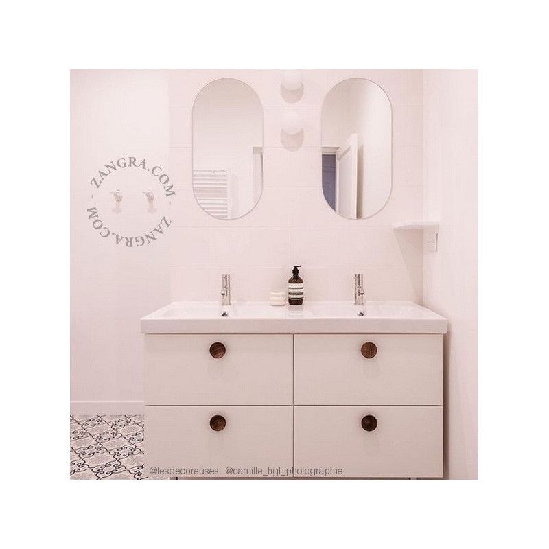 Pure Porcelain wall hook – white Zangra