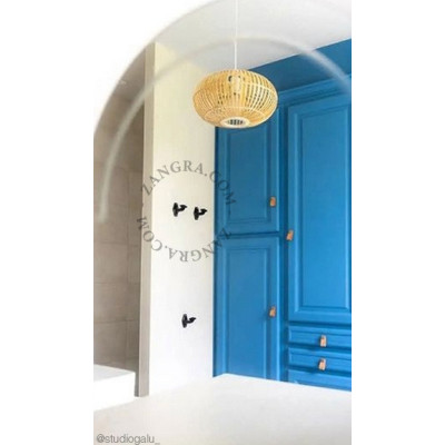 Pure Porcelain wall hook – black Zangra