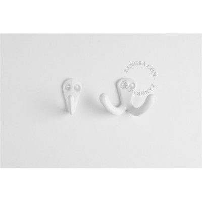 Aluminium wall hook – white Zangra
