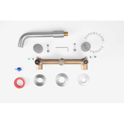 Chris wall-mounted mixer tap Zangra