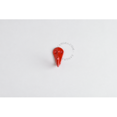 Aluminium wall hook – red Zangra