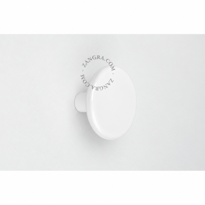 White porcelain coat hook Zangra