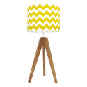 Yellow chevron table lamp