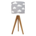 Clouds on grey table lamp
