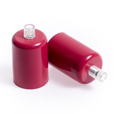 Metal lamp holder E27 lacquered in raspberry color