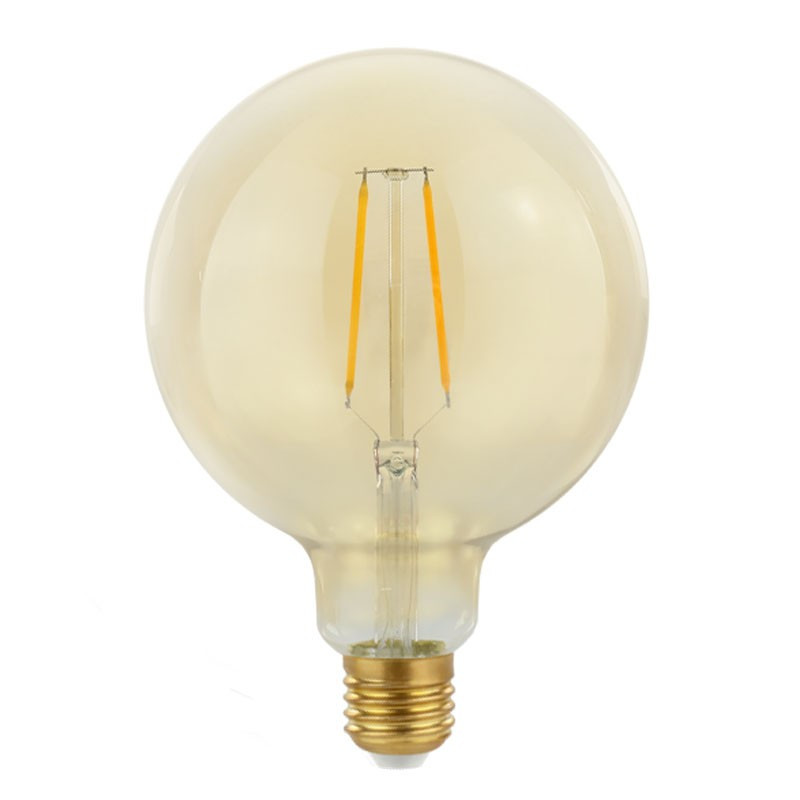 Decorative eco Gold Retro Shine LED light bulb 125mm 2W