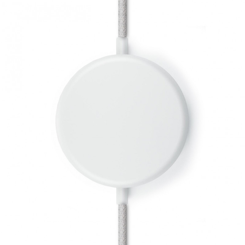 Large metal ceiling cup / rose lacquered in white structural - one cable