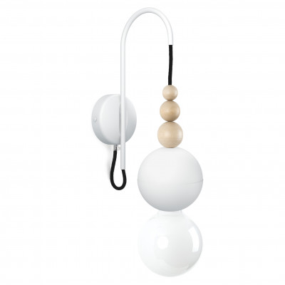 Loft Bala textured white wall light – Kolorowe Kable