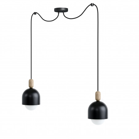 Loft Ovoi 2 black pedant lamp