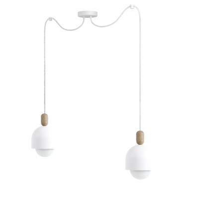 Loft Ovoi 3 white pedant lamp