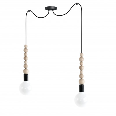 Loft Sfarer 2 black 2-light pendant – Kolorowe Kable