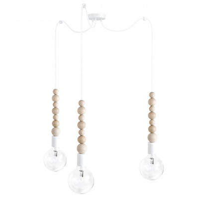 Loft Sfarer 3 white 3-light pendant – Kolorowe Kable