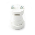 White bulb holder E27, festoon garland bulb holder
