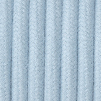Kabel w oplocie bawełnianym B06 błękitny opal dwużyłowy 2x0.75
