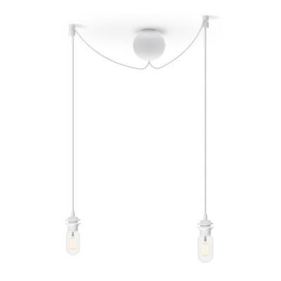 CANNONBALL CLUSTER 2 white pendant suspension set – UMAGE