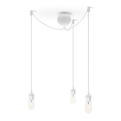 CANNONBALL CLUSTER 3 white pendant suspension set – UMAGE
