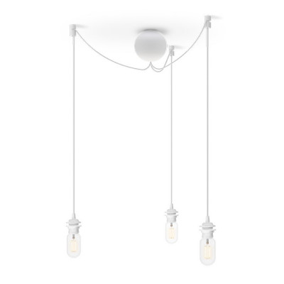 Triple suspension for Cannonball Cluster 3 UMAGE lamps (VITA Copenhagen) - white