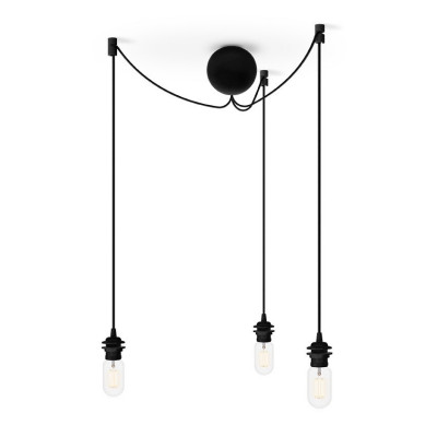 CANNONBALL CLUSTER 3 black pendant suspension set – UMAGE