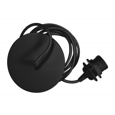 Black pendant for lampshade Rosette UMAGE (VITA Copenhagen) - black cord