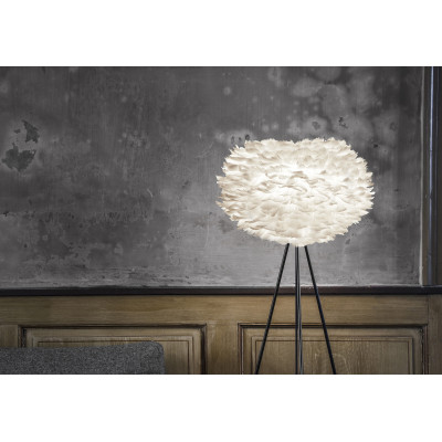 White lamp with feathers Eos Medium UMAGE