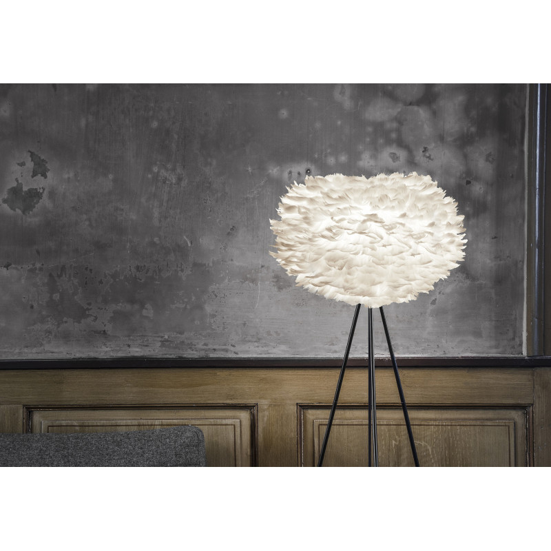 White lamp with feathers Eos Medium UMAGE