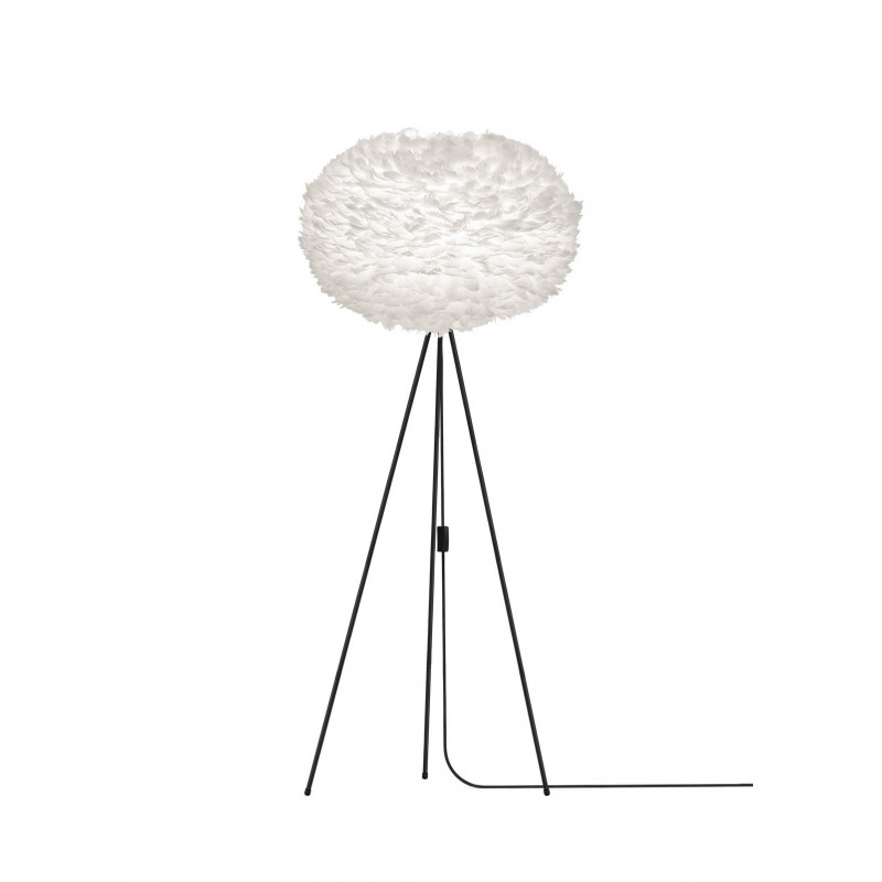 White lamp with feathers Eos XL UMAGE
