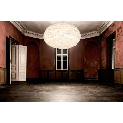 White lamp with feathers Eos XXL UMAGE