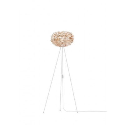 Light brown lamp with feathers Eos Medium UMAGE