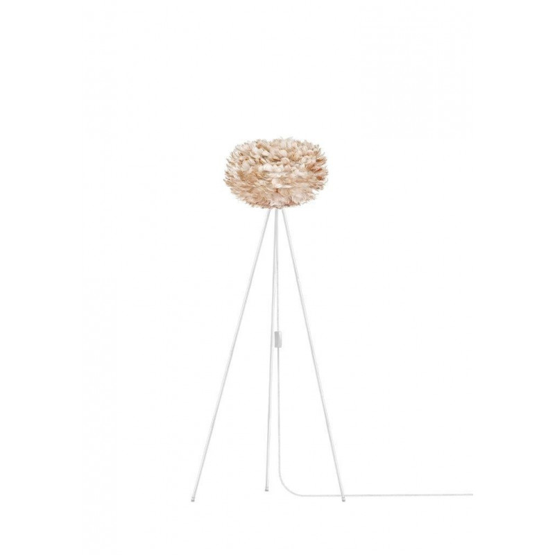 Light brown lamp with feathers Eos Medium UMAGE
