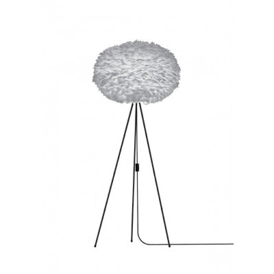 Light grey lamp with feathers Eos XL UMAGE