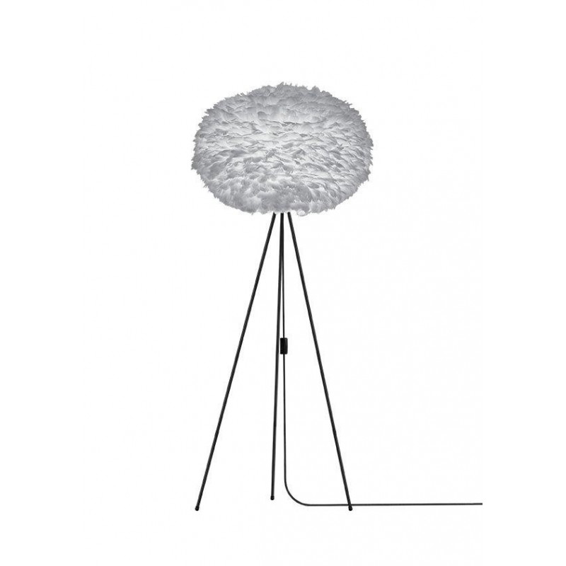 Light grey lamp with feathers Eos XL UMAGE