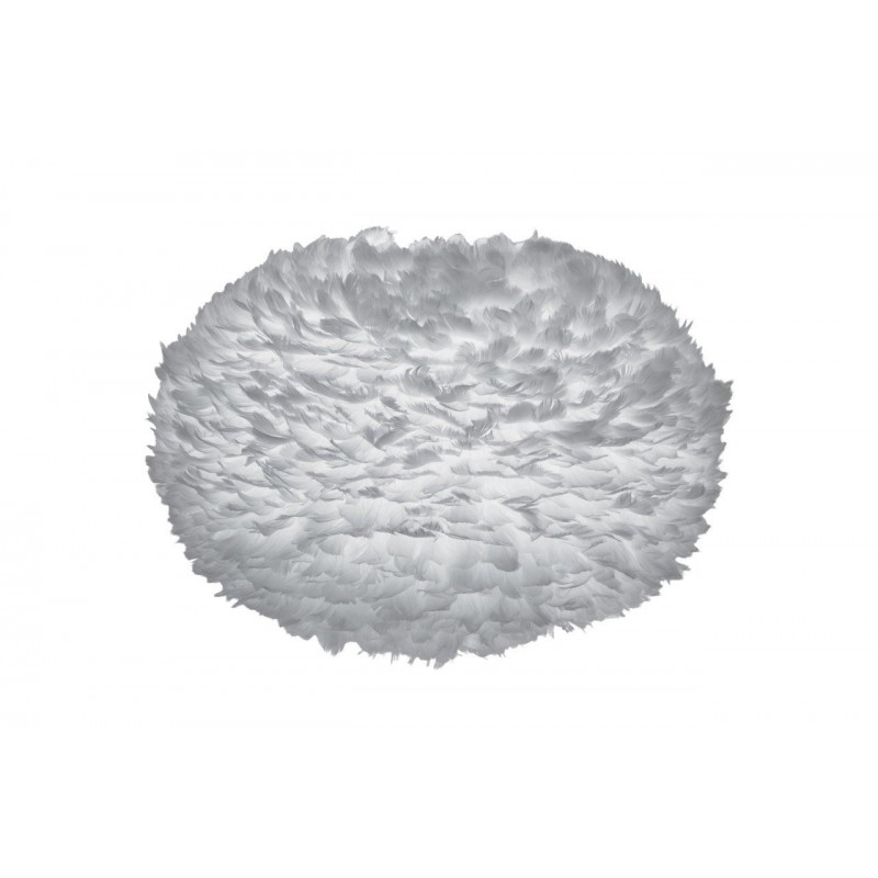 Light grey lamp with feathers Eos XL UMAGE