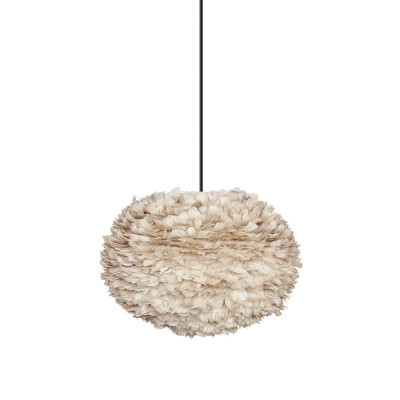 Light brown lamp with feathers Eos Large UMAGE