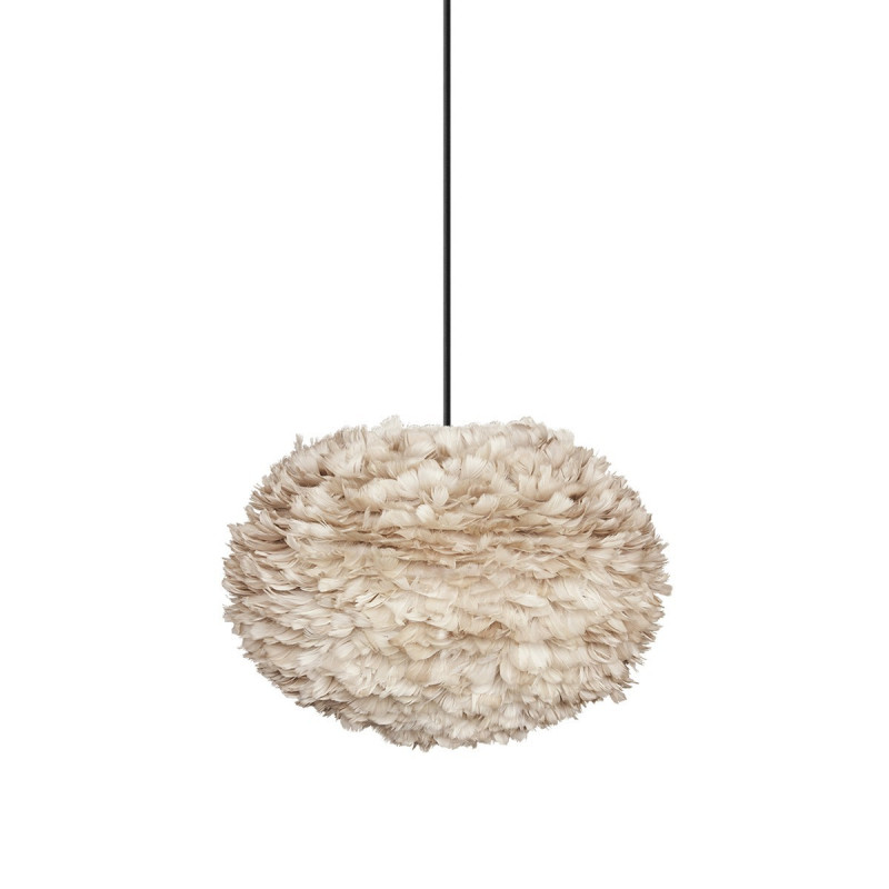 Light brown lamp with feathers Eos Large UMAGE