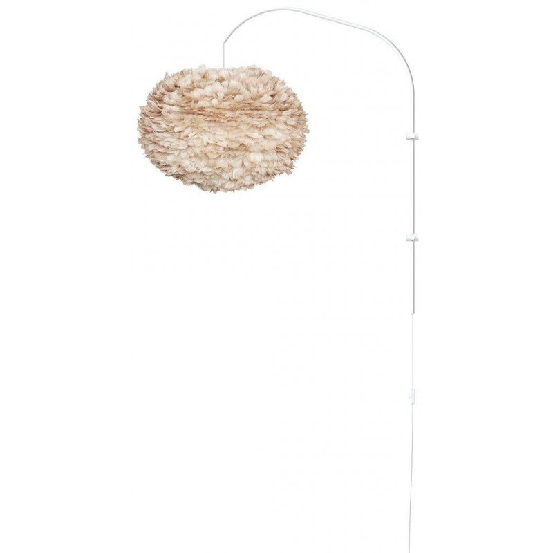 Light brown lamp with feathers Eos Large UMAGE