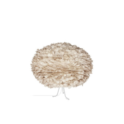 Light brown lamp with feathers Eos Large UMAGE