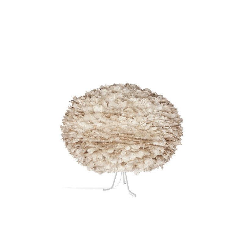 Light brown lamp with feathers Eos Large UMAGE