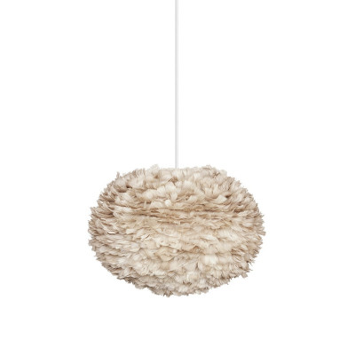 Light brown lamp with feathers Eos Large UMAGE