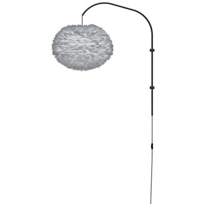 Light grey lamp with feathers Eos Large UMAGE