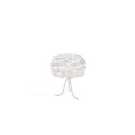 White lamp with feathers Eos micro UMAGE