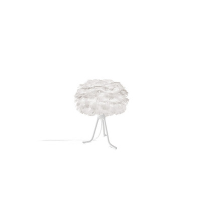 White lamp with feathers Eos Micro UMAGE