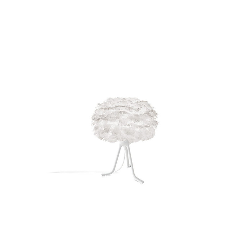 White lamp with feathers Eos Micro UMAGE