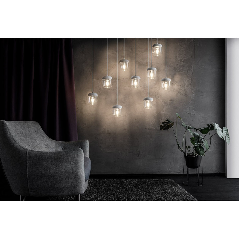 Lamp Acorn White Steel UMAGE (VITA Copenhagen) - chrome
