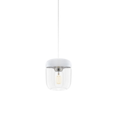 Biała Lampa Acorn White Steel UMAGE (VITA Copenhagen) - chrom