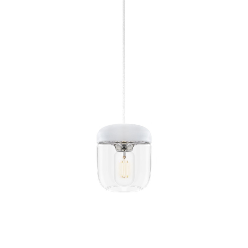 Lamp Acorn White Steel UMAGE (VITA Copenhagen) - chrome